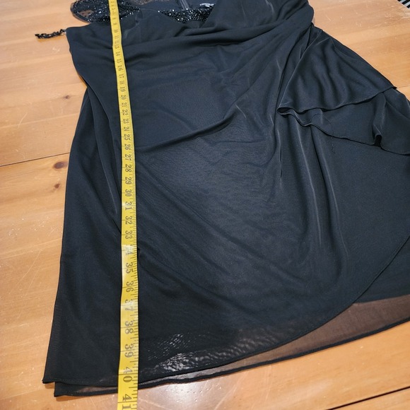 Onyx Nite Cocktail Dress Womens 22W Black Beaded Stretch Party Gala Occasion VTG - Picture 9 of 12